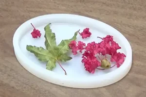 Pouring resin into the mold