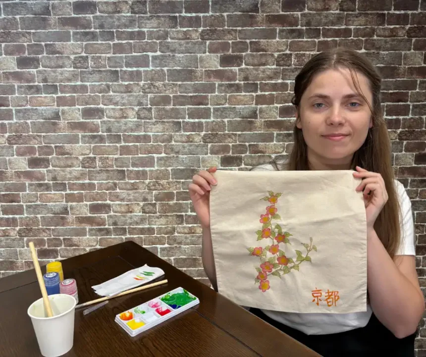 Kyoto Yuzen dyeing experience